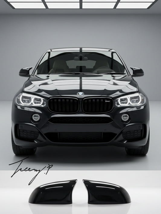 BMW X3 F25 X5 F15 X6 F16 M Sport gloss black mirror cover caps
