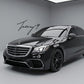 Chrome and black grille upgrade for Mercedes S Class W222 2013 to 2017