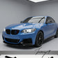 BMW 2 Series F22 F23 M Sport gloss black front splitter spoiler 2013 to 2021
