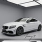 Gloss black side skirt extensions for Mercedes C Class W205 C205
