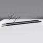 Gloss black side skirt extensions for Mercedes C Class W205 C205
