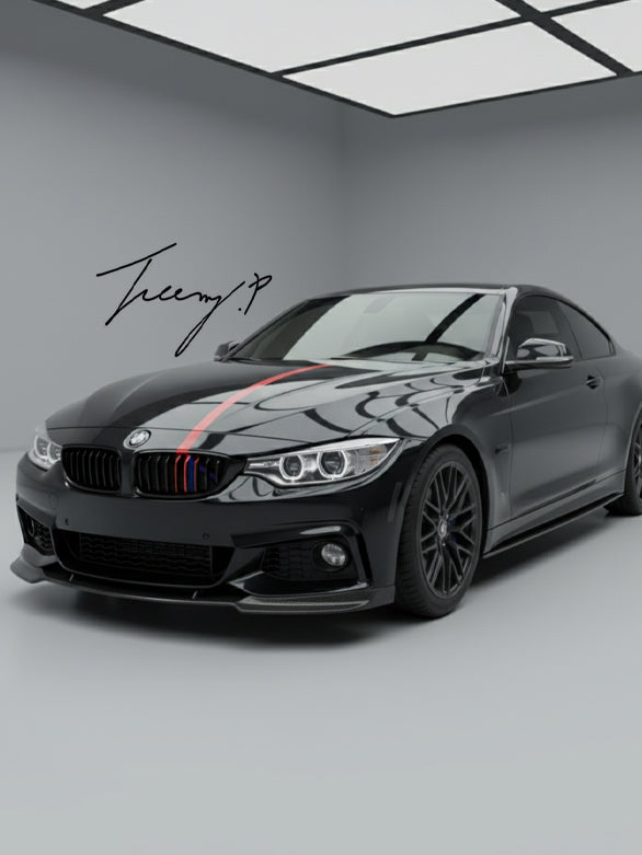 BMW 4 Series F32 F33 F36 M Sport carbon look side skirt extensions
