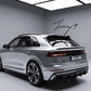 Audi Q8 S Line gloss black rear blade diffuser 2018+
