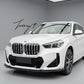 BMW X1 U11 M Sport gloss black front bumper splitter lip spoiler
