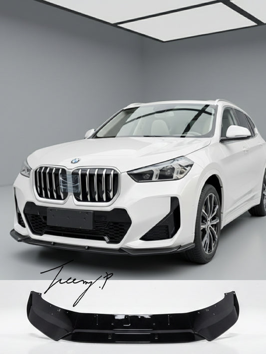 BMW X1 U11 M Sport gloss black front bumper splitter lip spoiler
