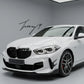 BMW 1 Series F40 M135i gloss black MP style aero canard side blades
