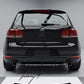 Volkswagen Golf GTI MK6 2009-2012 Gloss Black Rear Blade Diffuser Twin Exit Valance