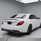 Gloss black rear boot trunk lip spoiler wing for Mercedes S Class W222 2013 to 2020

