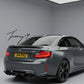 BMW M2 F87 gloss black rear diffuser splitter 3PC MTC style
