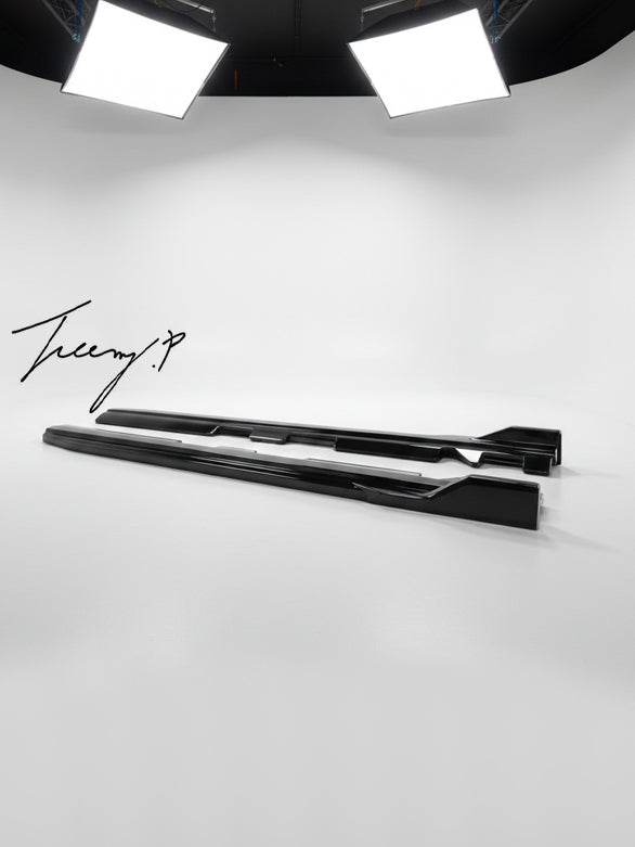 BMW X3M X4M G01 G02 M Type gloss black side skirt extensions
