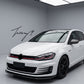 Volkswagen Golf Mk7 Mk7.5 2013-2020 R GTD GTI TSI TDI front carbon fibre look splitter spoiler lip