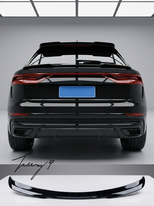 Audi Q8 (2018+) Gloss Black Rear Roof Lip Wing Spoiler
