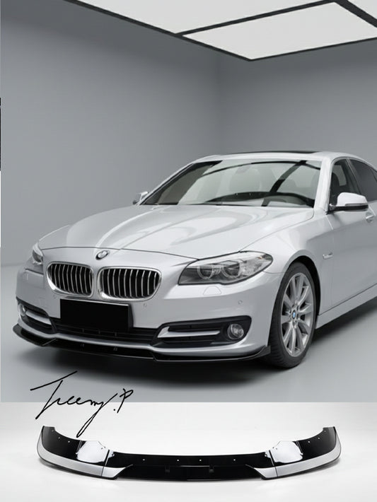 BMW 5 Series F10 F11 LCI SE gloss black front splitter lip

