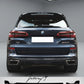 BMW X5 G05 M Sport gloss black competition style rear bumper diffuser
