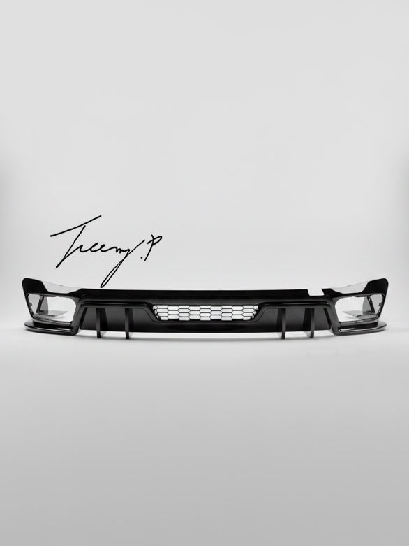 BMW X5 G05 M Sport gloss black competition style rear bumper diffuser
