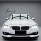 BMW 3 Series F30 F31 SE gloss black front lip spoiler
