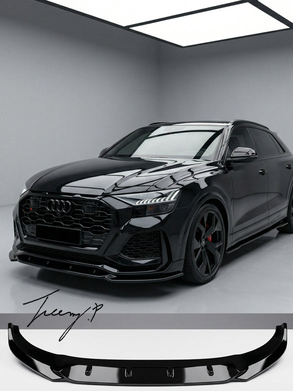 Audi RSQ8 Mk1 gloss black front splitter lip 2019+
