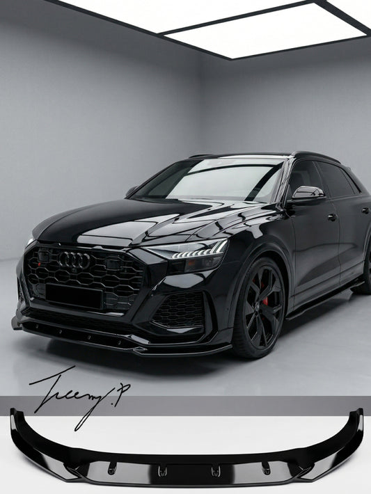 Audi RSQ8 Mk1 gloss black front splitter lip 2019+
