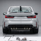 BMW 4 Series G22 G23 2020-2026 M4 Style Gloss Black Exhaust Tail Pipes Pair