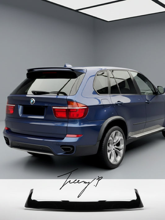 BMW X5 E70 gloss black rear roof boot spoiler wing
