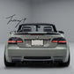 BMW 3 Series E93 M3 convertible rear trunk spoiler PSM style gloss finish
