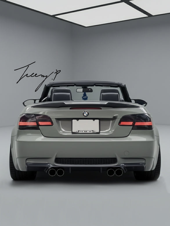 BMW 3 Series E93 M3 convertible rear trunk spoiler PSM style gloss finish
