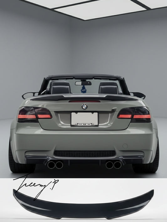 BMW 3 Series E93 M3 convertible rear trunk spoiler PSM style gloss finish
