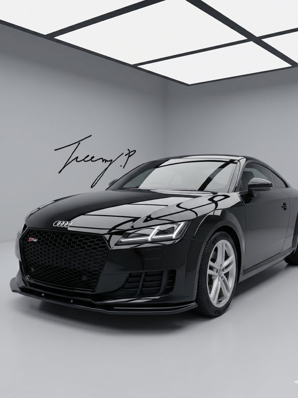 Gloss black front lip splitter for Audi TT RS 8S
