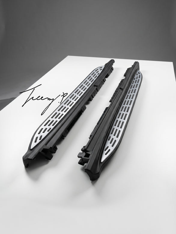 Mercedes-Benz GLS X167 2020-2024 black silver OEM style side steps running boards