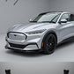 Gloss black front spoiler lip splitter body kit for Ford Mustang Mach-E (2021+).
