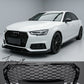 Audi A4 B9 S Line RS style gloss black grille upgrade 2015 to 2019 aggressive honeycomb design
