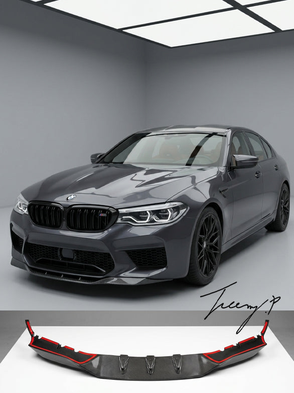 BMW F90 M5 front splitter bumper lip spoiler bodykit for 2017 - 2020 models
