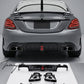 Mercedes Benz C Class W205 AMG Line gloss black Brabus rear diffuser 2014 to 2018
