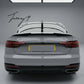 Audi A4 B9 S Line rear gloss black boot spoiler lip 2016 to 2023 sleek sporty trunk upgrade
