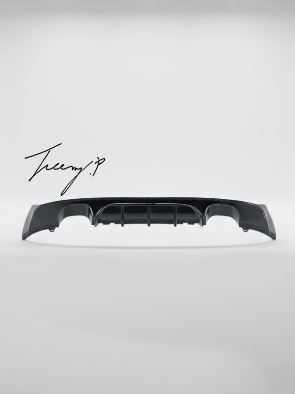 BMW F22 F23 2 Series M Sport quad rear diffuser MP style gloss black