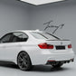 BMW 3 Series F30 F31 rear diffuser MP style single exhaust gloss black
