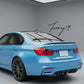 BMW 3 Series F30 F80 rear boot spoiler MP style lip gloss black
