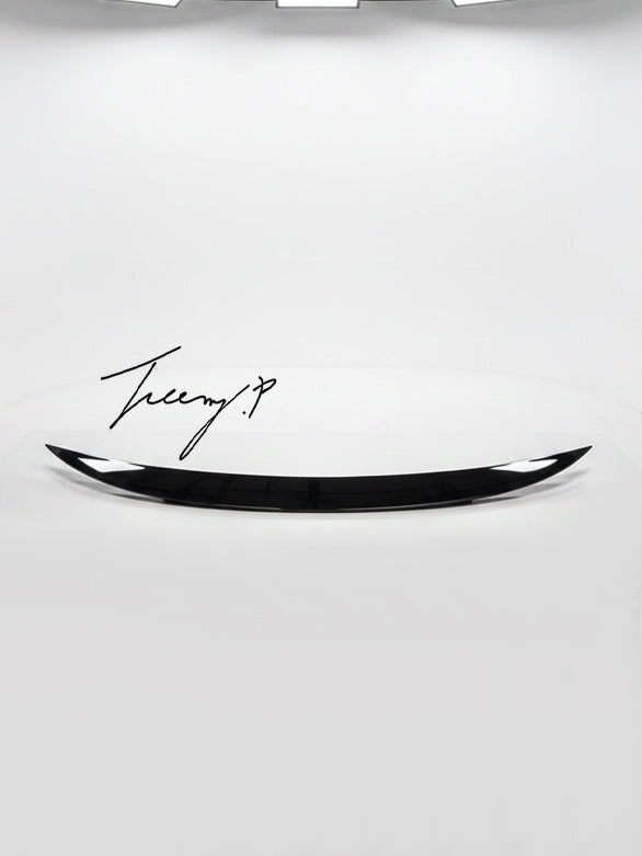 BMW 3 Series F30 F80 rear boot spoiler MP style lip gloss black

