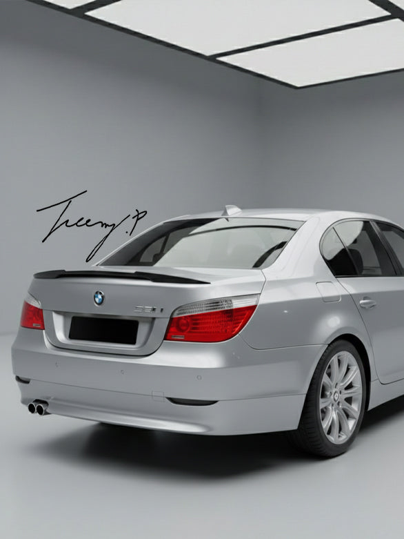BMW 5 Series E60 rear boot trunk spoiler lip M4 style gloss black
