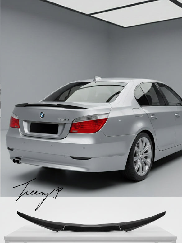 BMW 5 Series E60 rear boot trunk spoiler lip M4 style gloss black
