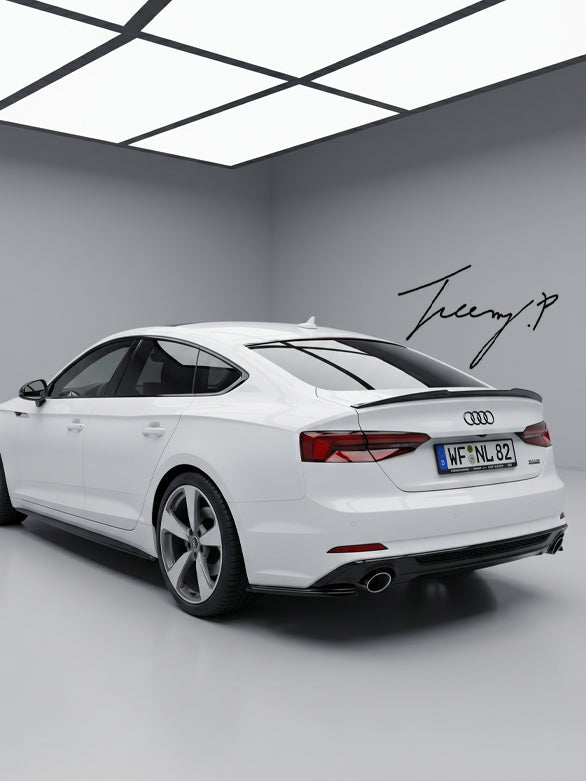 Gloss black rear spoiler for Audi A5 F5 B9 S Line
