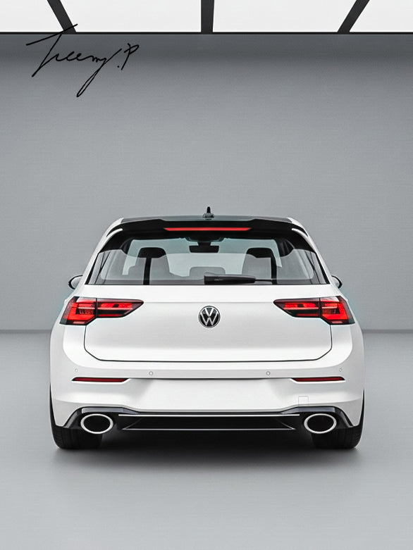 VW Golf 8 Pro/R-line (2021+) Style 2 Gloss Black Rear Spoiler