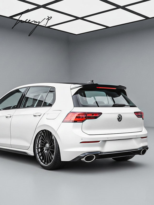 VW Golf 8 Pro/R-line (2021+) Style 2 Gloss Black Rear Spoiler