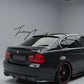 BMW 3 Series E90 M Sport type gloss black rear window roof spoiler lip
