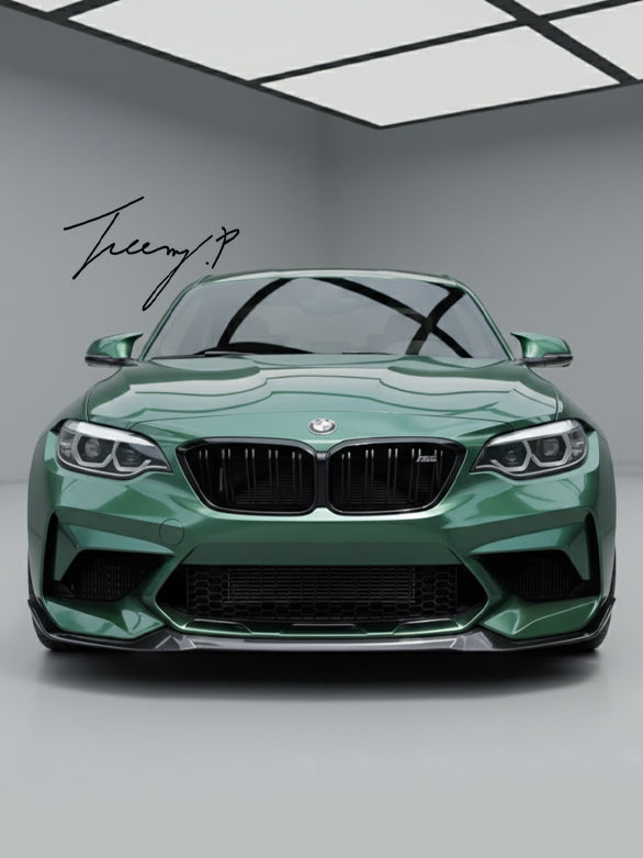 BMW M2 F87 competition carbon look front splitter lip valance spoiler
