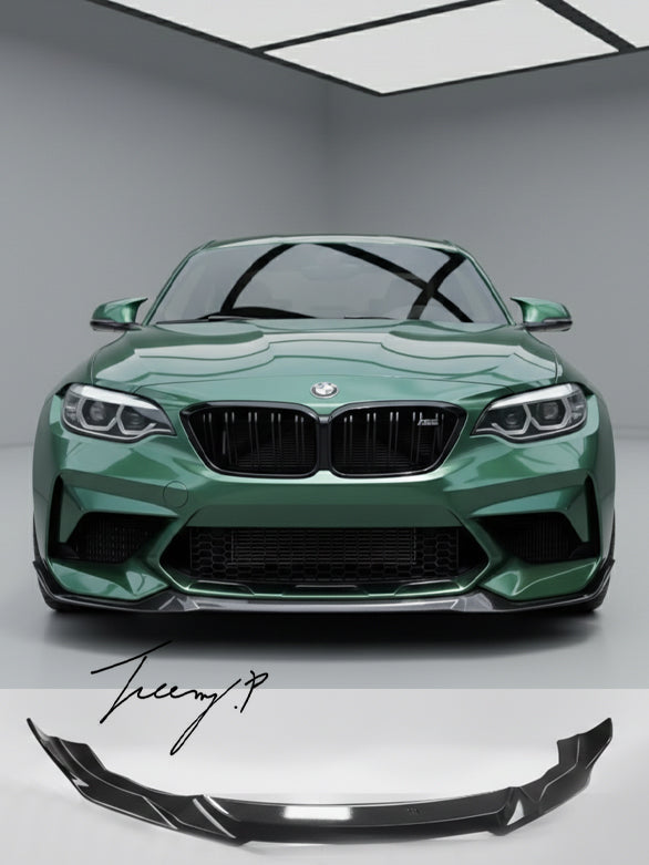 BMW M2 F87 competition carbon look front splitter lip valance spoiler
