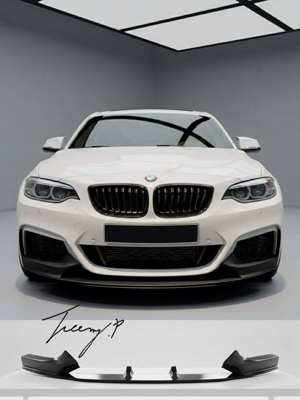 BMW 2 Series F22 F23 carbon look front splitter lip valance spoiler
