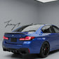 BMW 5 Series G30 CS style gloss black rear trunk boot lip spoiler
