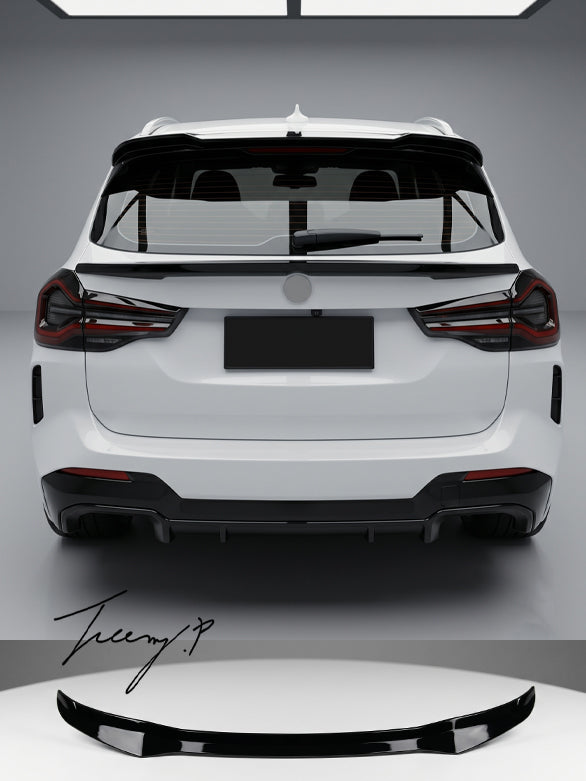 BMW X3 G01 (2018-2021) Gloss Black M Performance Style Rear Roof Spoil ...