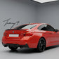 BMW 4 Series F32 coupe gloss black M4 style rear boot spoiler
